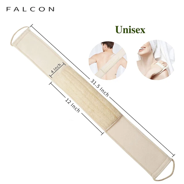 No Chemical Ingredients Softening Body Cleanse Tools for Unisex Natural Loofah Exfoliating Back Body Scrubber For Shower