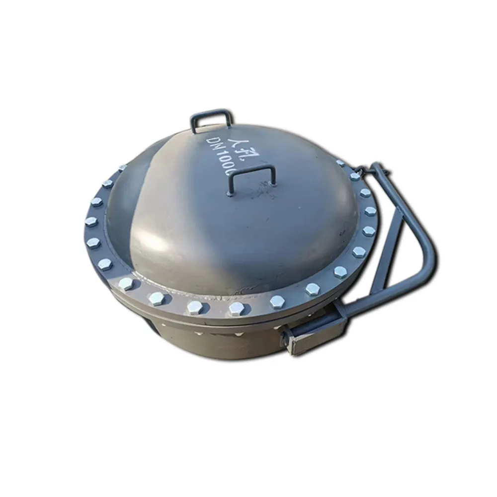 Carbon steel quick opening atmospheric pressure manhole