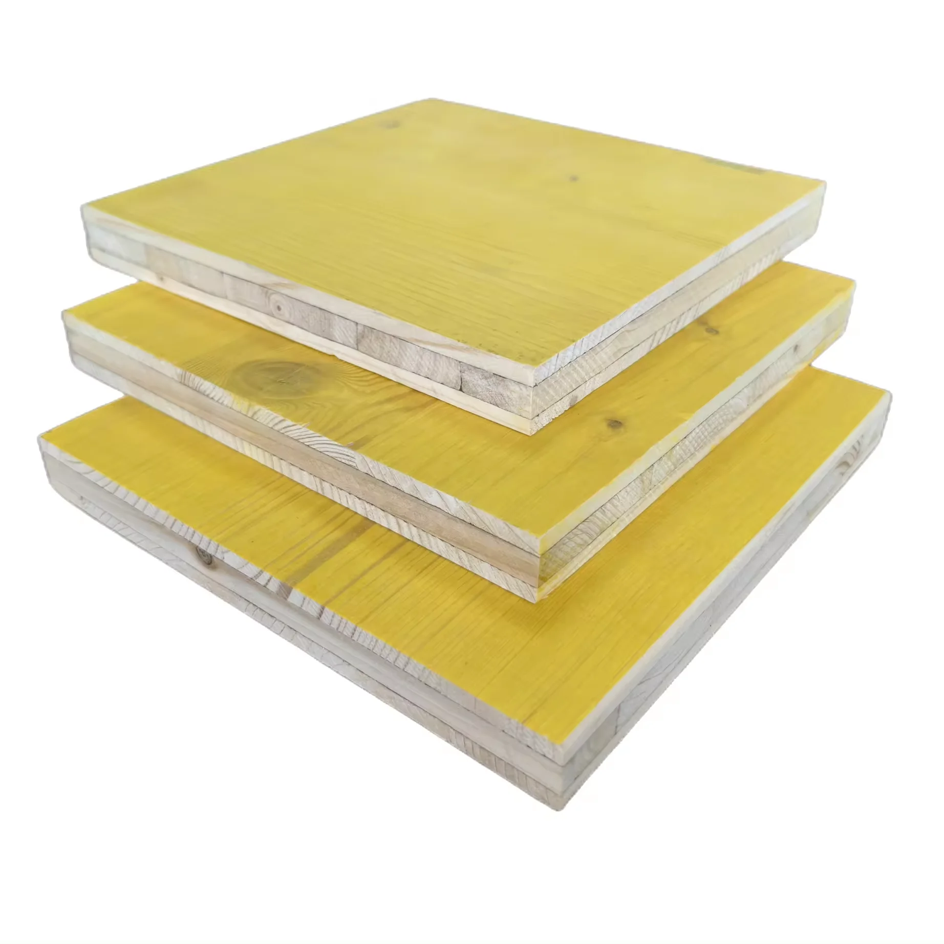 3 Layers Plywood Board Spruce Pine Yellow Painting DOKA Formwork Panels for Construction