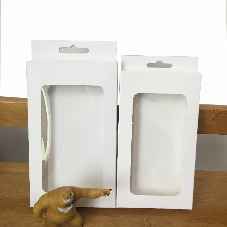 Ready Goods White Paper Cell Phone Cover Packaging Box Customized Paperboard mobile case folders