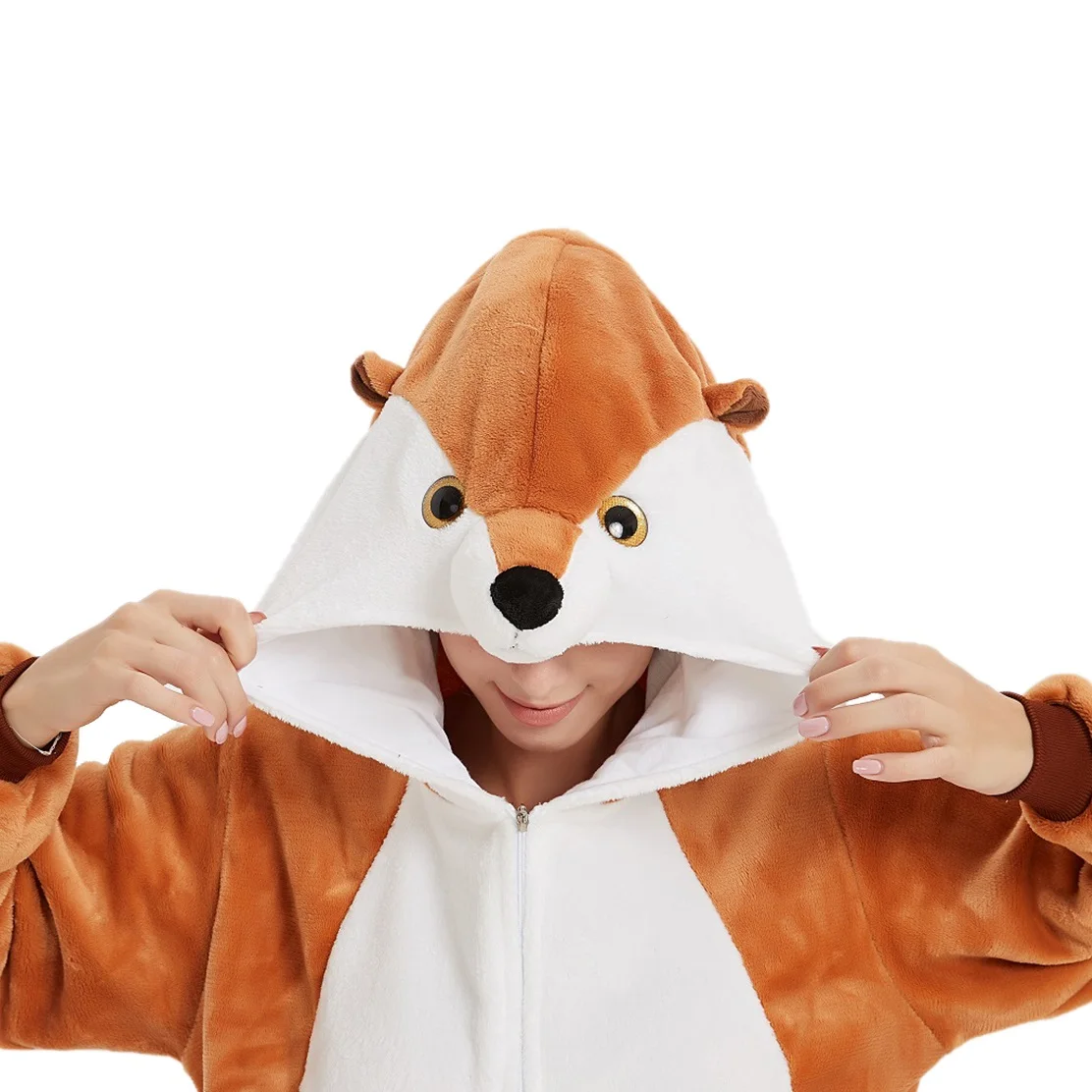 IN-STOCKED Retail Wholesale Animal Onesies Christmas Pajamas Flannel Cartoon Costume Mongoose Family Christmas Pijama Kigurumi