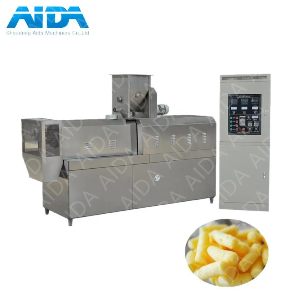 factory price rice corn chips puffing machine rice wheat corn puff snack extruder machine price