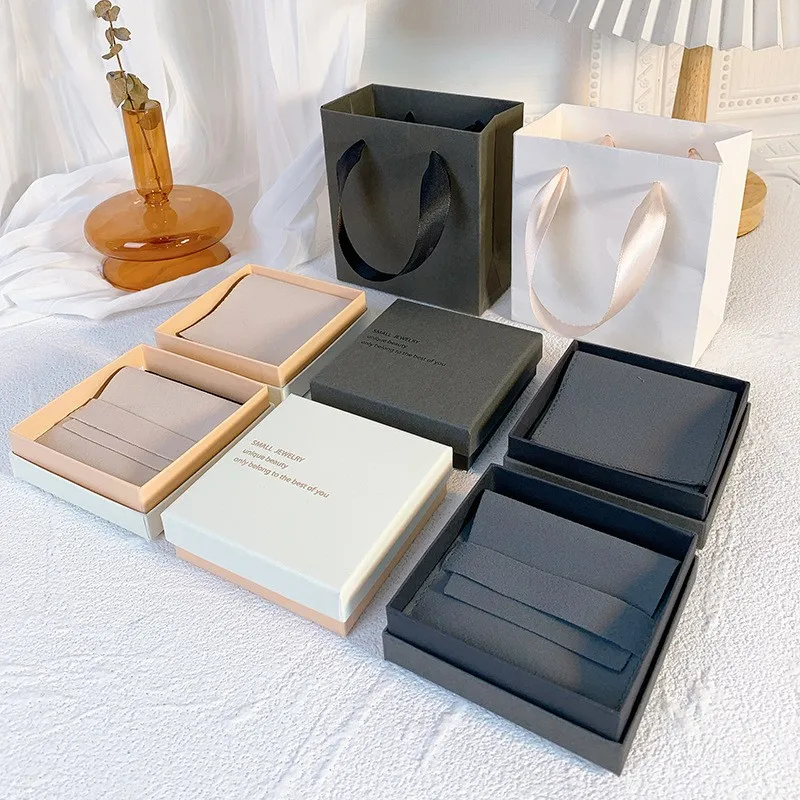 High End Jewelry Packaging Boxes Can Be Customized Ring Luxury Jin Bracelet Jewelry Custom Chain Necklaces Logo Packing