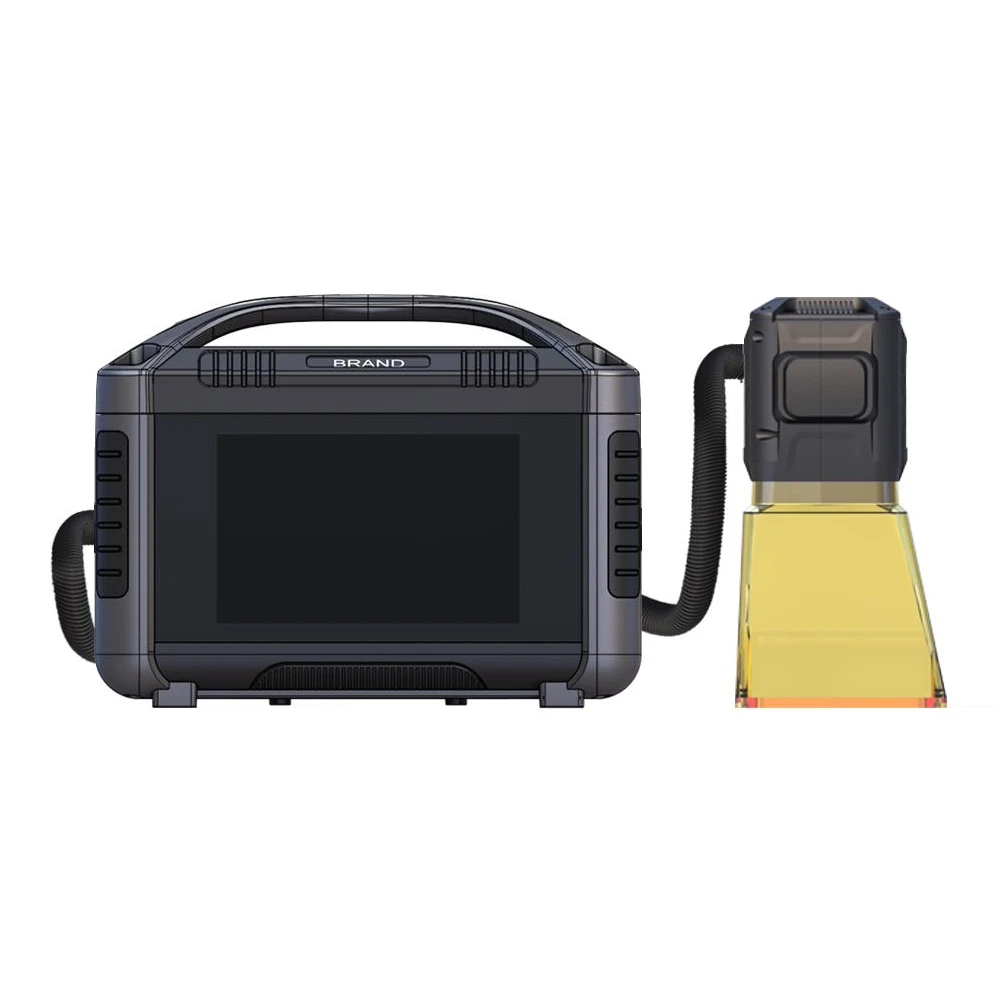 Handheld Portable Mini Fiber Laser Marking Machine for Metal Laser Etcher Printer 20w 30w Air Cooling RAYCUS Laser Source 1064nm