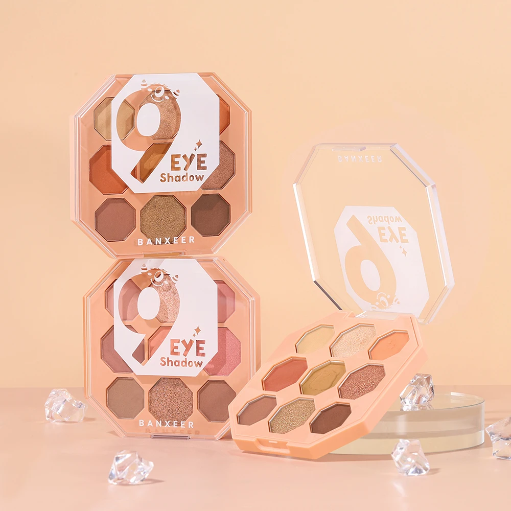 BANXEER 9 Colors Matte Eyeshadow  Nude Matte Eyeshadow Pink Matte Eyeshadow Palette