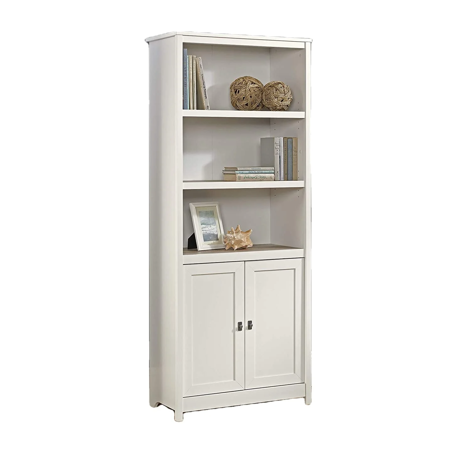 Wesome manufacturing hot sale 3 layers furnitur bookcas home furniture display bookshelf wood bookcase with 2 doorss