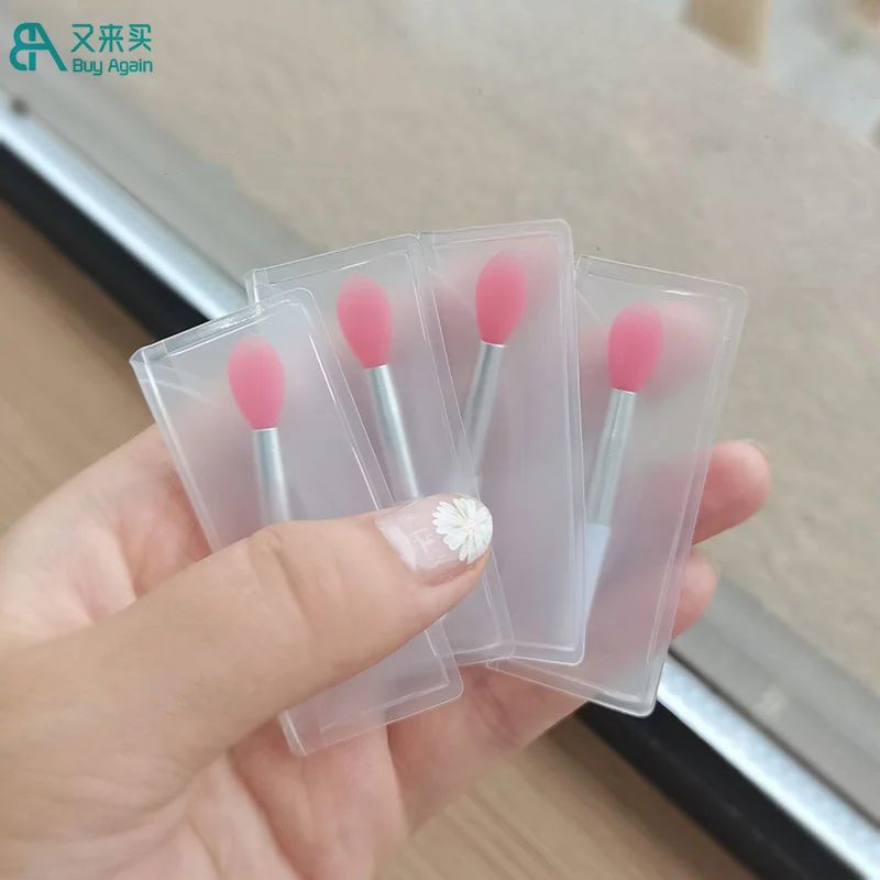 wholesale small glitter applicator silicone lip stick balm applicators silicone lip brush silicone lip scrub spatula