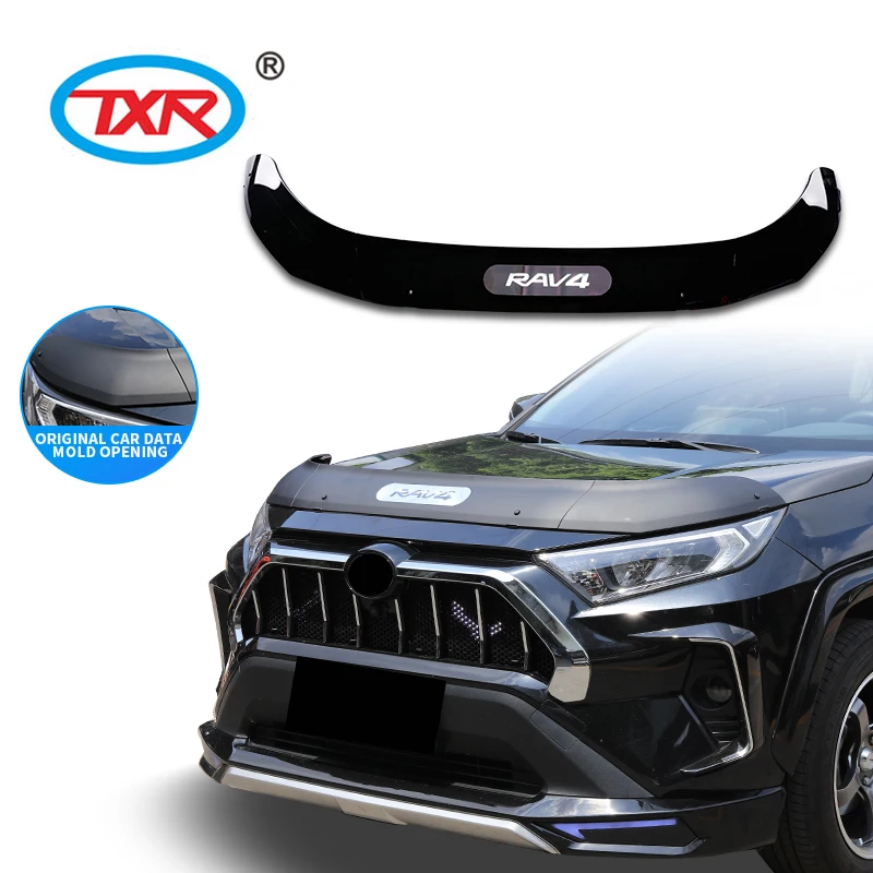 parts and accessories for cars front bug shield hood deflector hood protector  bonnet guard light for RAV4 2023
