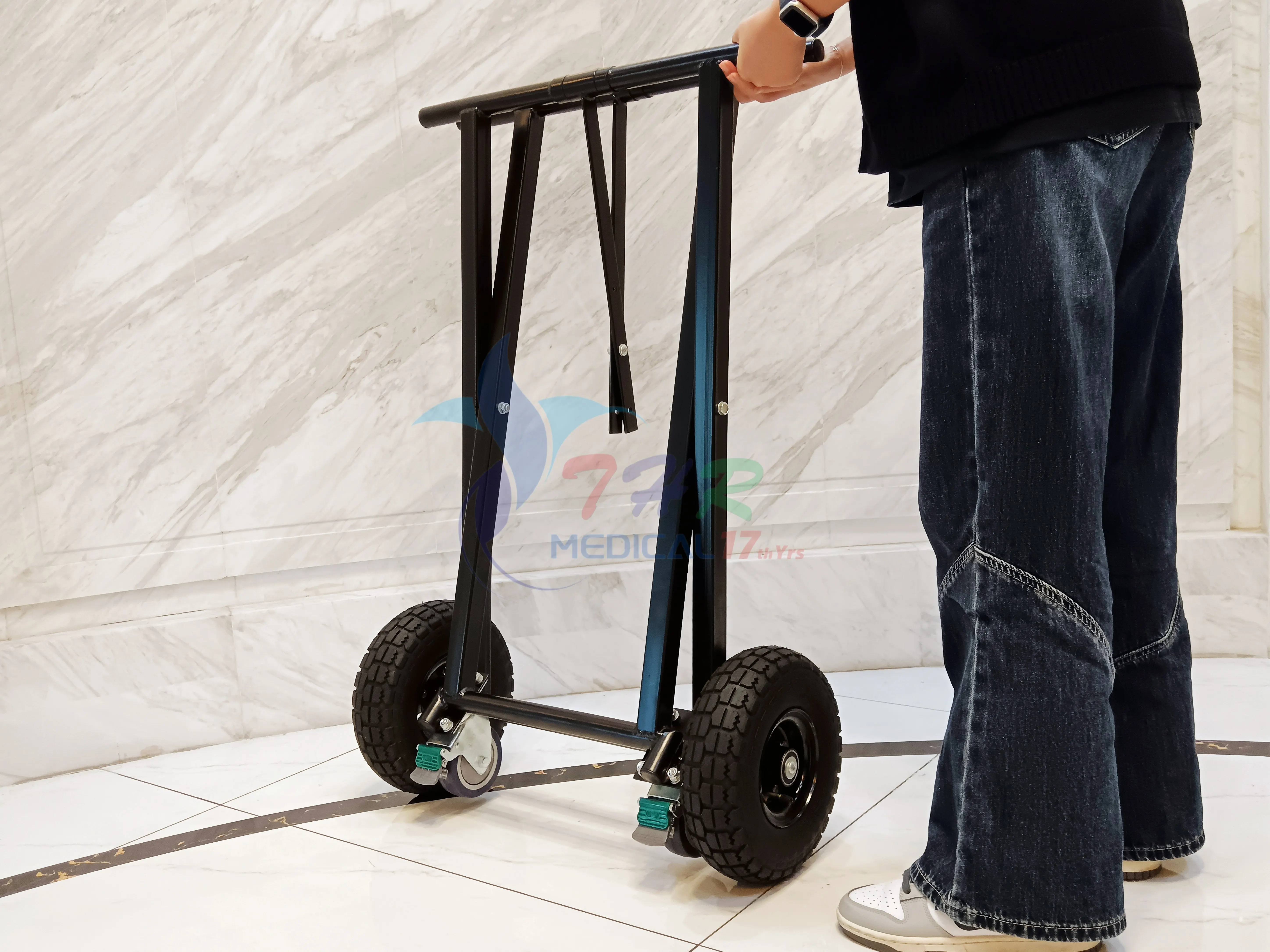 THR-CTX Funeral Products Church Truck Stainless Steel Coffin Casket Trolley With Cheap Price