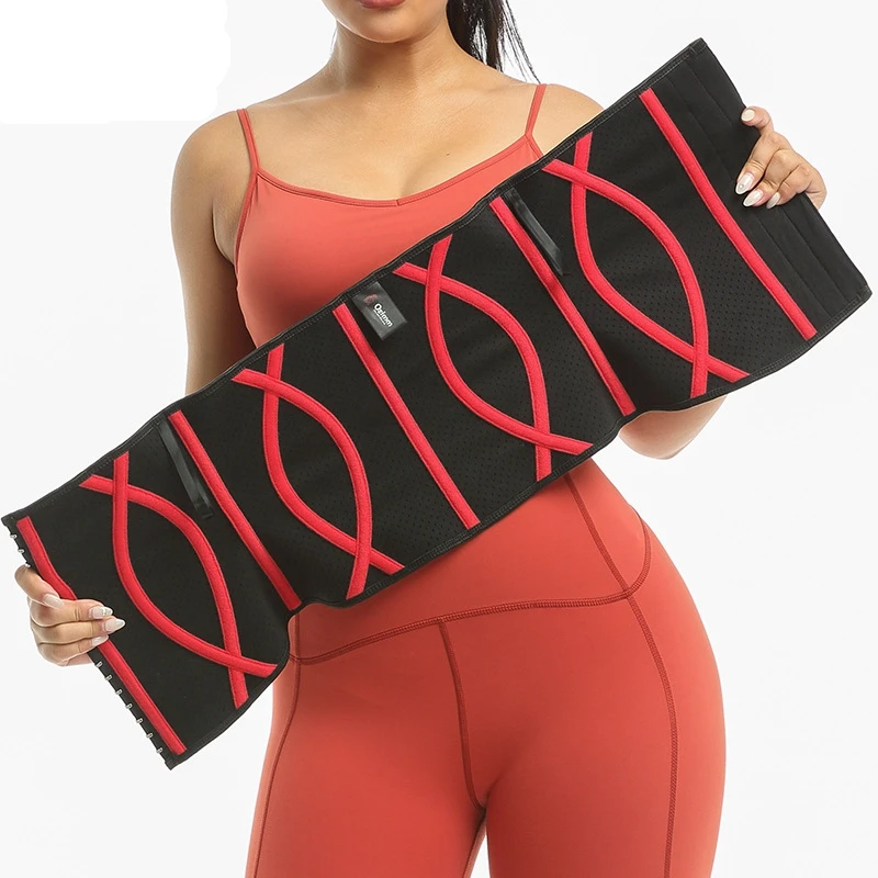 9 steel bones double fish-shaped Slimming Belts Tummy Trimmer Waist Trainer Body-sculpting clothes