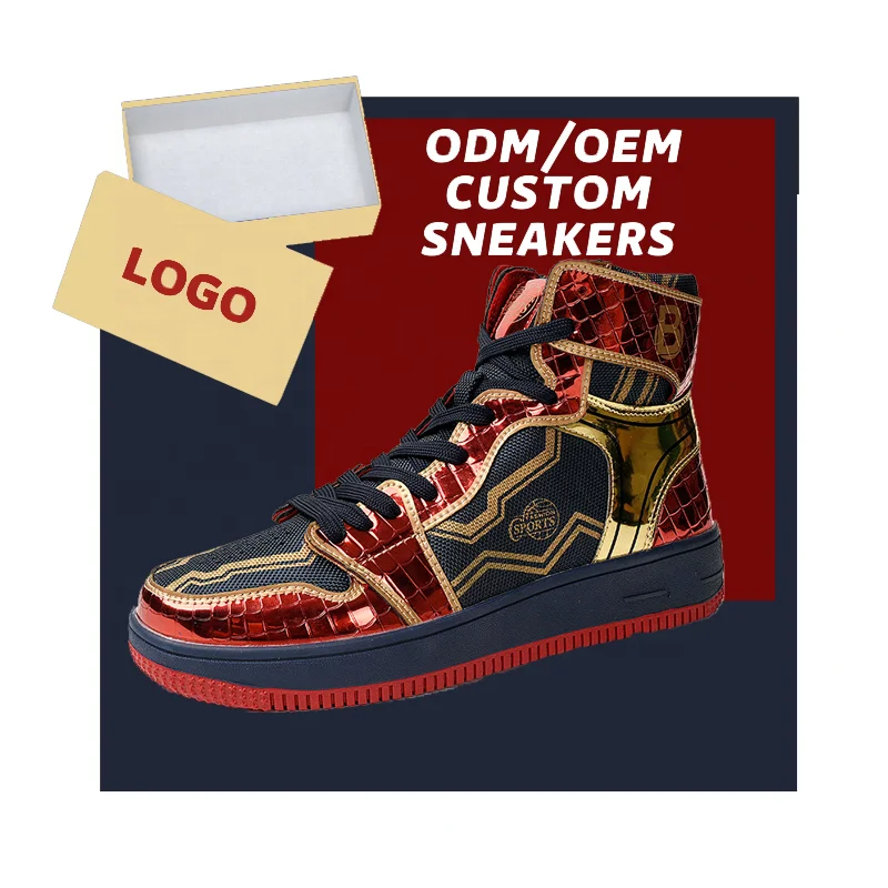 Retro OG High Top Sport Sneakers Men's Basketball Casual Shoes Rubber OEM Factory Original Brand Custom Logo Genuine Leather