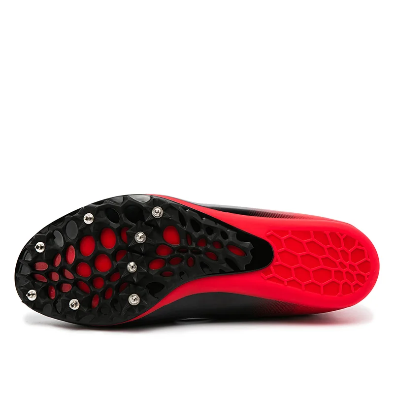 New Track and Field Men Women Training Athletic Shoes Professional Running Track Race Jumping Soft Spike Shoes Sneakers