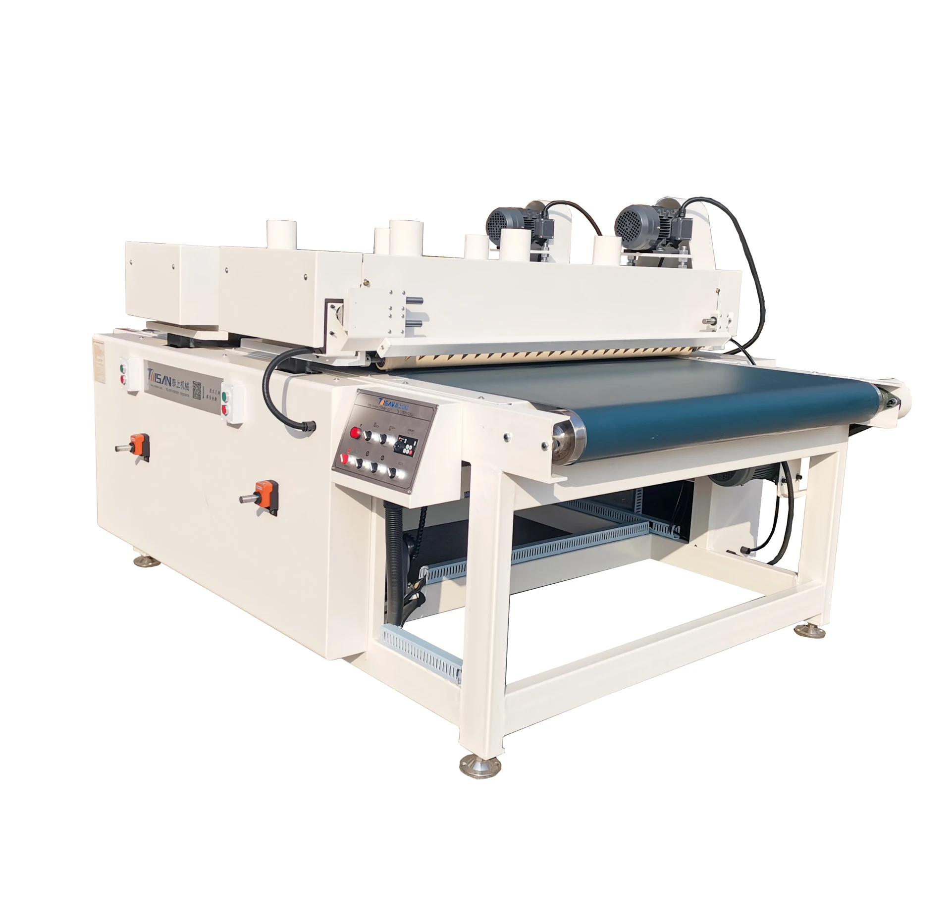 Flat board MDF melamine board polishing  and dust cleaning machine for wood working