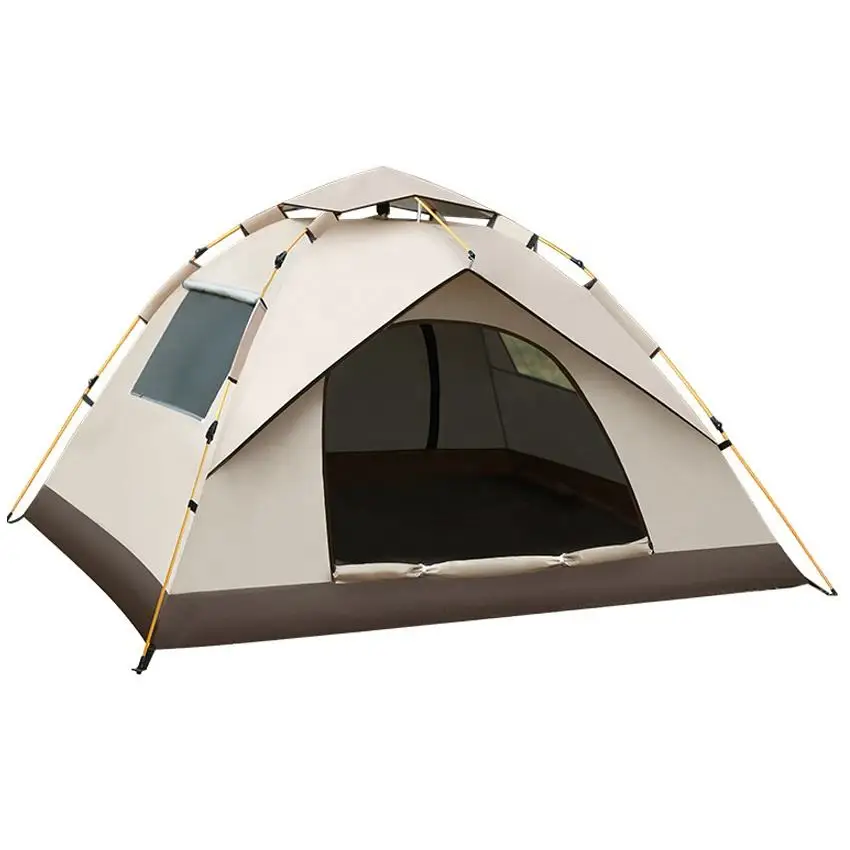 Fully Automatic Beach Travel Double Decker Tent Outdoor Family Camping Equipment Double Person Camping Activity Tent