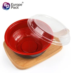 New products high quality 700ml disposable donburi plastic bowl with lids