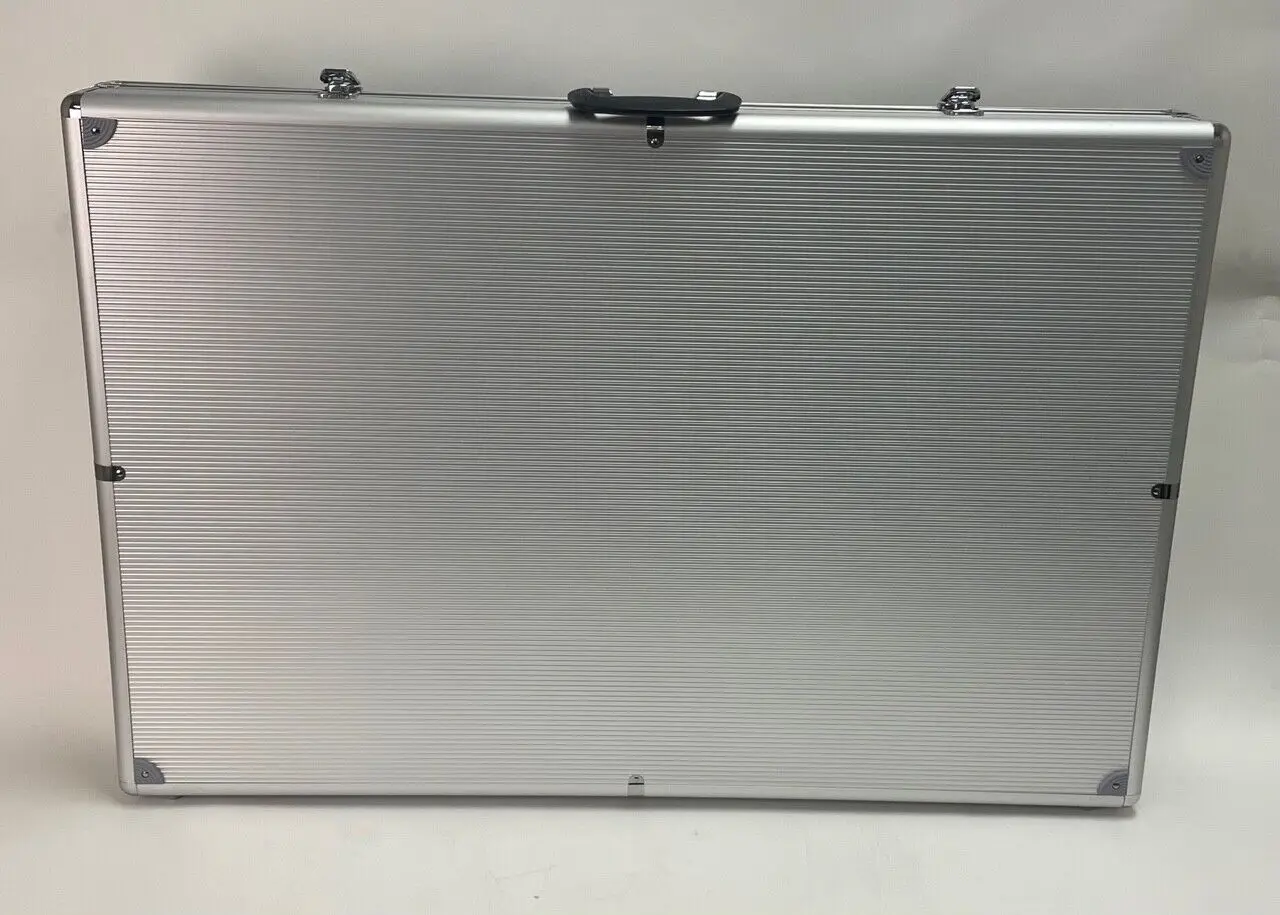 Aluminum Acrylic Table Top Trade Show Portable Display Case Trading Card/jewelry Customized Logo Travel Jewelry Case 3 Years