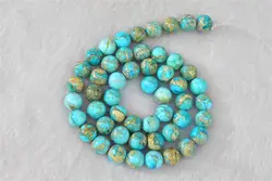 Manufacturers Charm  Gemstone Smooth  Round  Impression Imperial Jasper Stone Beads Sea Sediments Jewelry Making