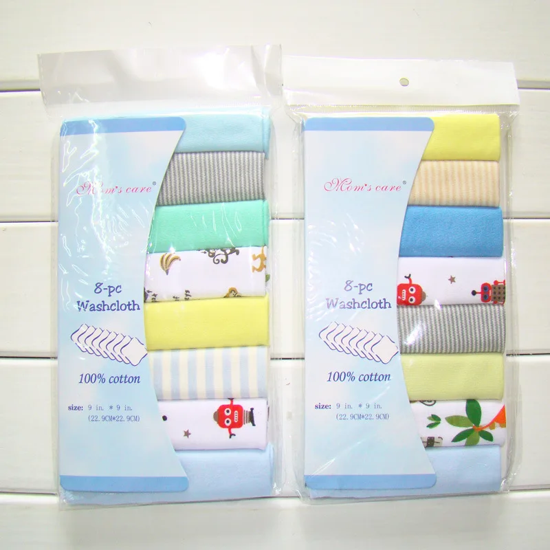 Wholesale Saliva Towel Soft Handkerchief Absorbent Cotton Gauze Small Square Towels For Babies