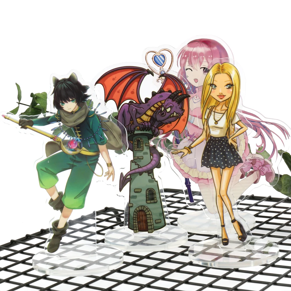 
Wholesale Custom holographic Plastic Charms Promotional Gift Creative Customized Personalized Anime printed Acrylic Keychains 