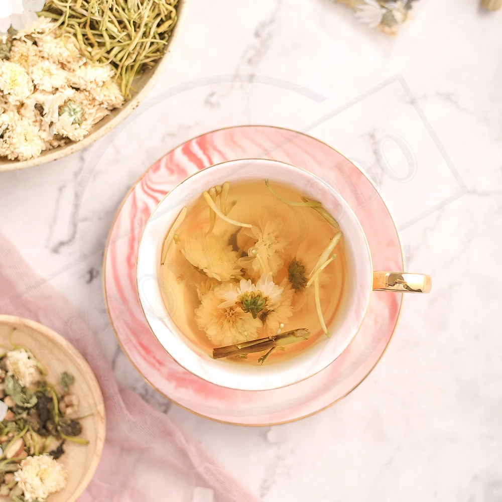 
Health herbal scented chamomile chinese chrysanthemum tea slimming tea private label honeysuckle and mint leaf scented tea 