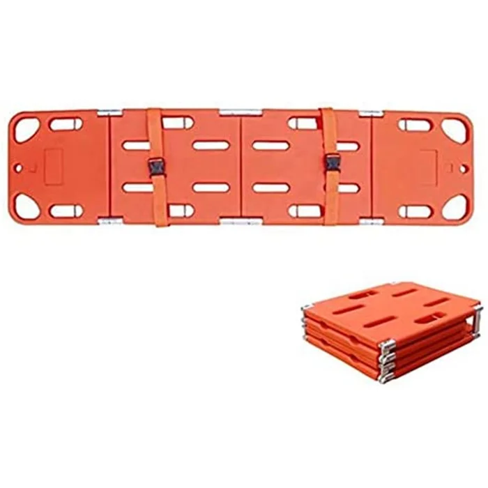 Hongan medical First Aid Emergency foldable Plastic 4 fold Rescue Spine Board Stretcher
