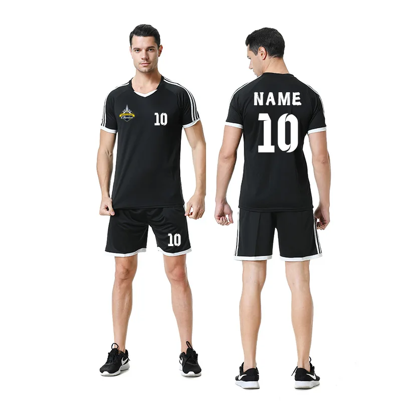 
2021 trends custom football jersey sets team uniform wear training wholesale latest cheap reversible made in China jersey 