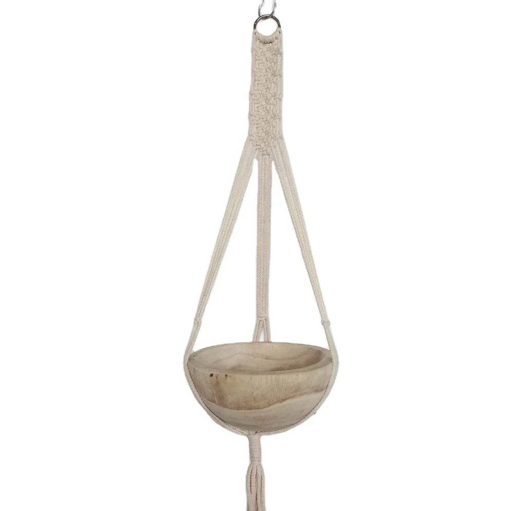 
Luckywind Farmhouse Custom Garden Indoor Outdoor Orchid Recycled Wood Flowerpot,Wooden Planter & Flower Pot with cotton rope 