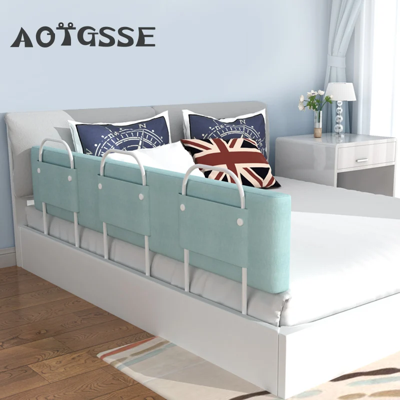 Portable Folding New Kids Cot Fence Crib Bed Barrier Safety Baby Bed Rail Child Guard for Toddlers