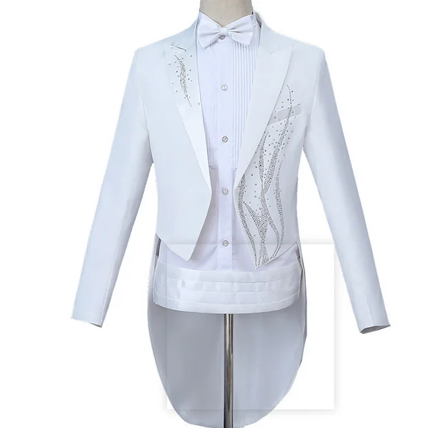 Tuxedo black and white magician bel canto conductor tuxedo suit