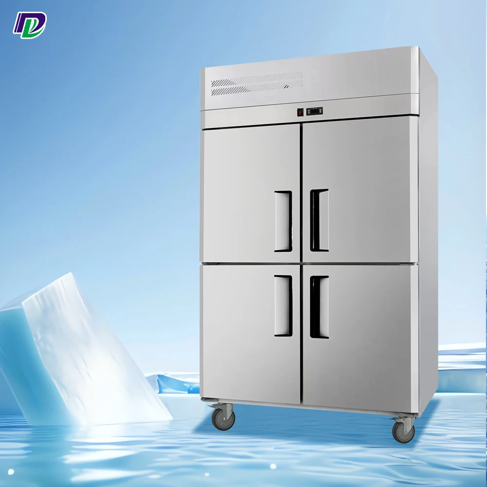 Hot Sale & High Quality Stainless Steel 4 Doors freezer refrigerator commercial upright refrigerator Kitchen Cabinet