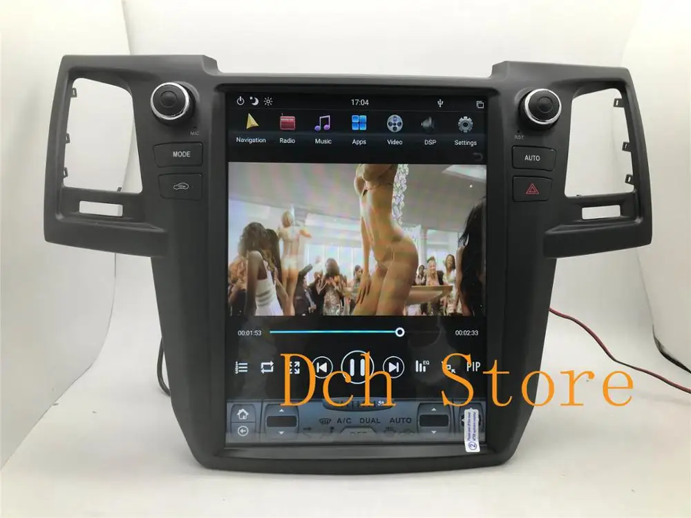 12.1'  Vertical tesla style Android 11 Car DVD player GPS for Fortuner 2007-2015 smart multimedia system navigation car 128g