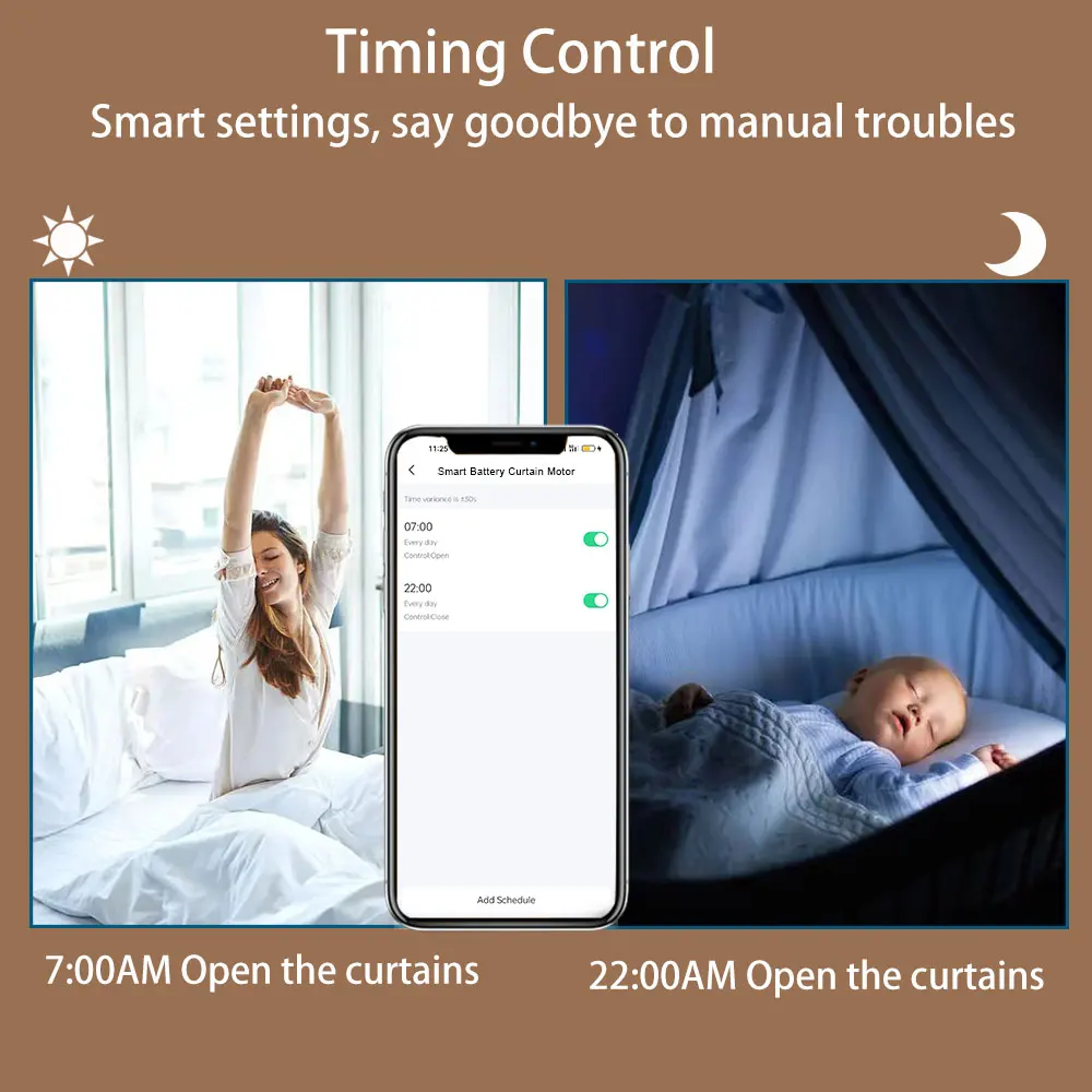 SZMYQ Tuya Smart Home Living Room Custom Mini Automatic WiFi Curtain Motor 50Kg AC Power APP Controlled Smart Curtain Drivers