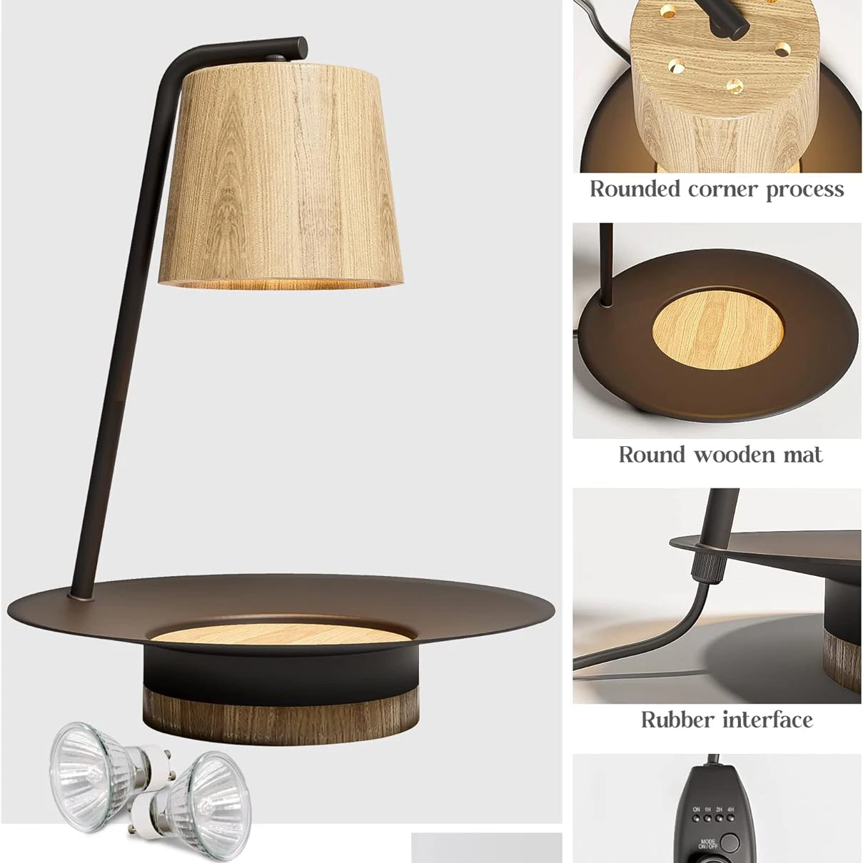Wholesale Home Furnishing Romantic Atmosphere Adjustable Candle Wax Melting Electric Candle Warm Lamp