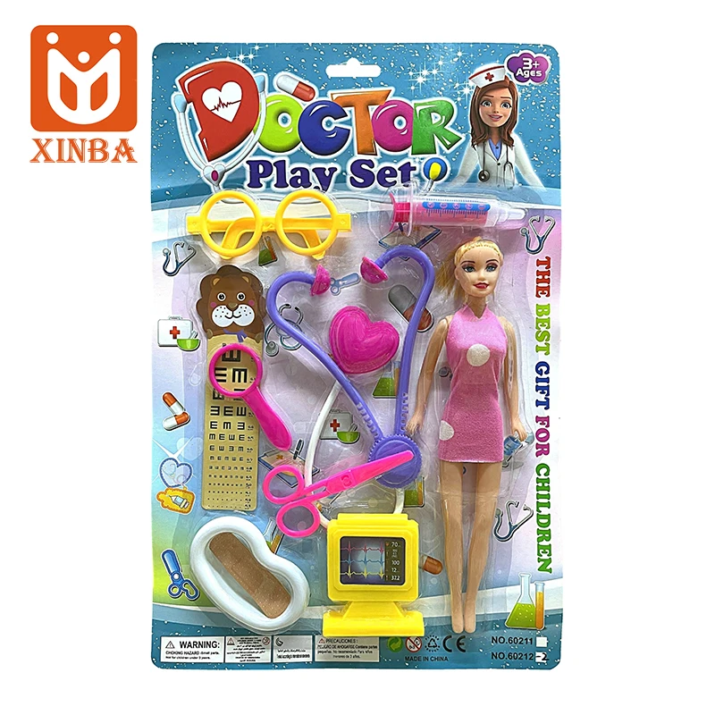 Good Selling Kid Dolls Medical Tool Model Toys Doctor Set Plastic Pretend Play Hospital Toys Set For Kids