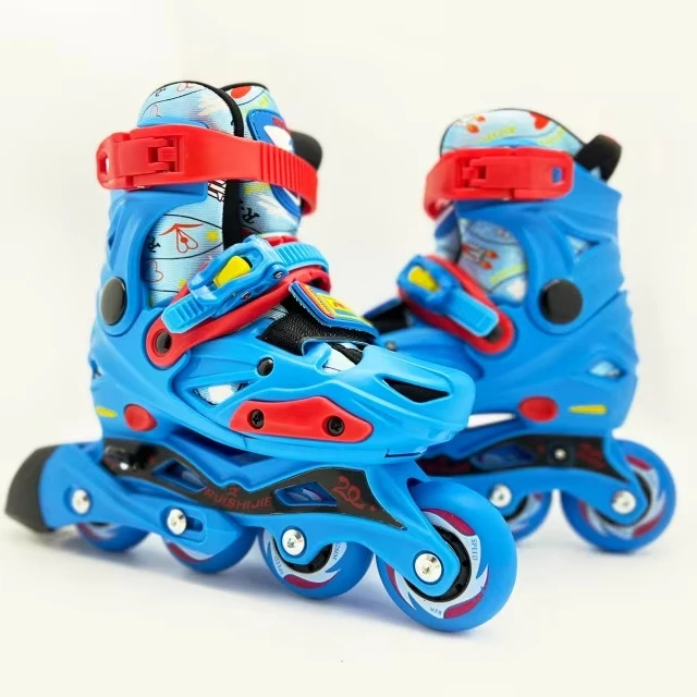 Adjustable PU Inline Skates Kids Adults Customizable Indoor/Outdoor Roller Skate Wheel Flashing Feature Speed Skates Alloy OEM