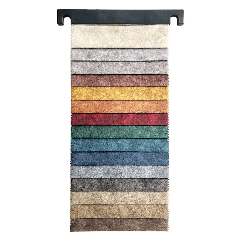 Brown clear texture foil print suede comfortable chinese polyester fabric bronzing fabric 12 color bronzed holland velvet fabric