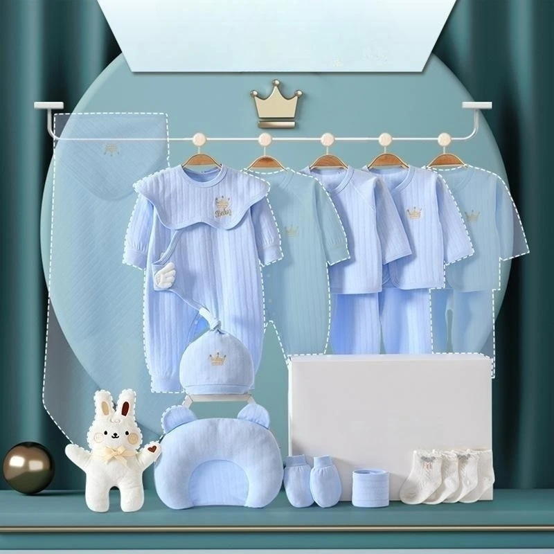 High quality Newborn 0-3 months 100% cotton Baby Clothes 15 - 20 piece Gift Box Set