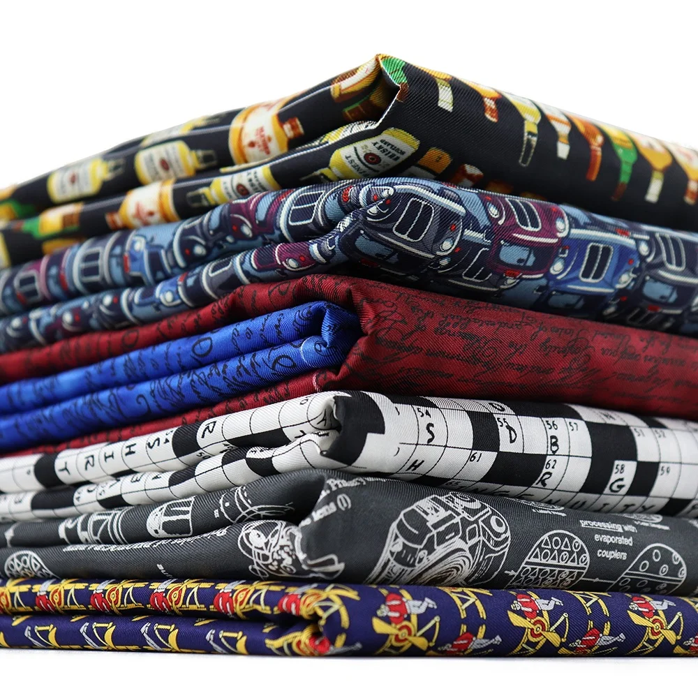 Assorted Custom Designs Digital Print Factory Direct Sale Silk Fabric 100% Pure Luxury