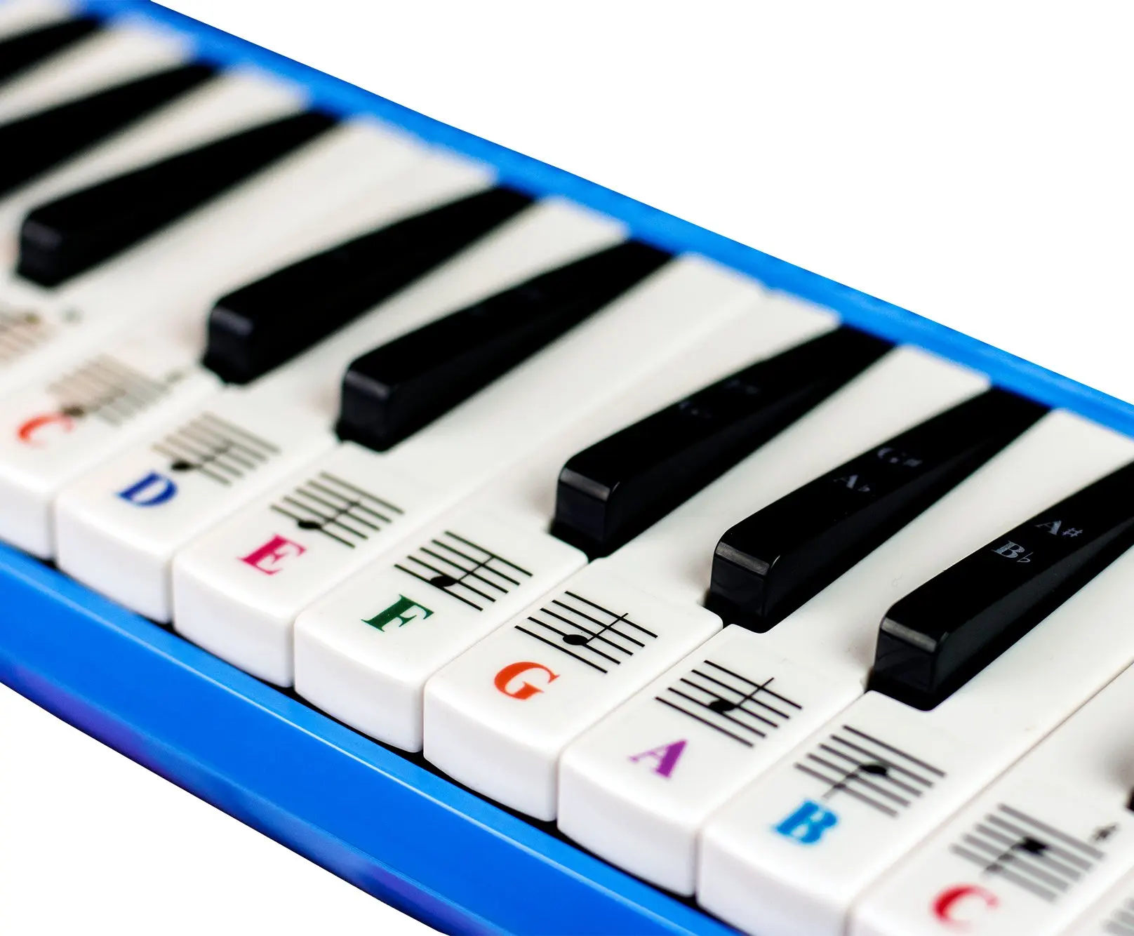 Custom printing Transparent and Removable piano keyboard stickers for keys