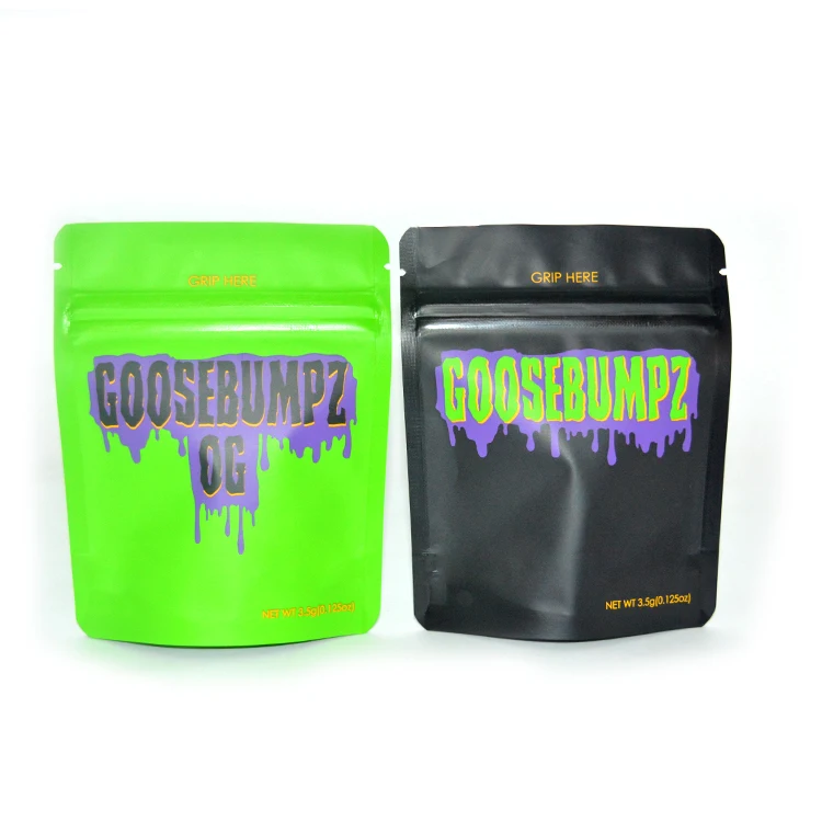 Custom Printed Childproof Stand up Pouch Plastic Packaging 1g 3.5g 7g 14g 28g 1 Lb Small Smell Proof Mylar Bags With My Logo