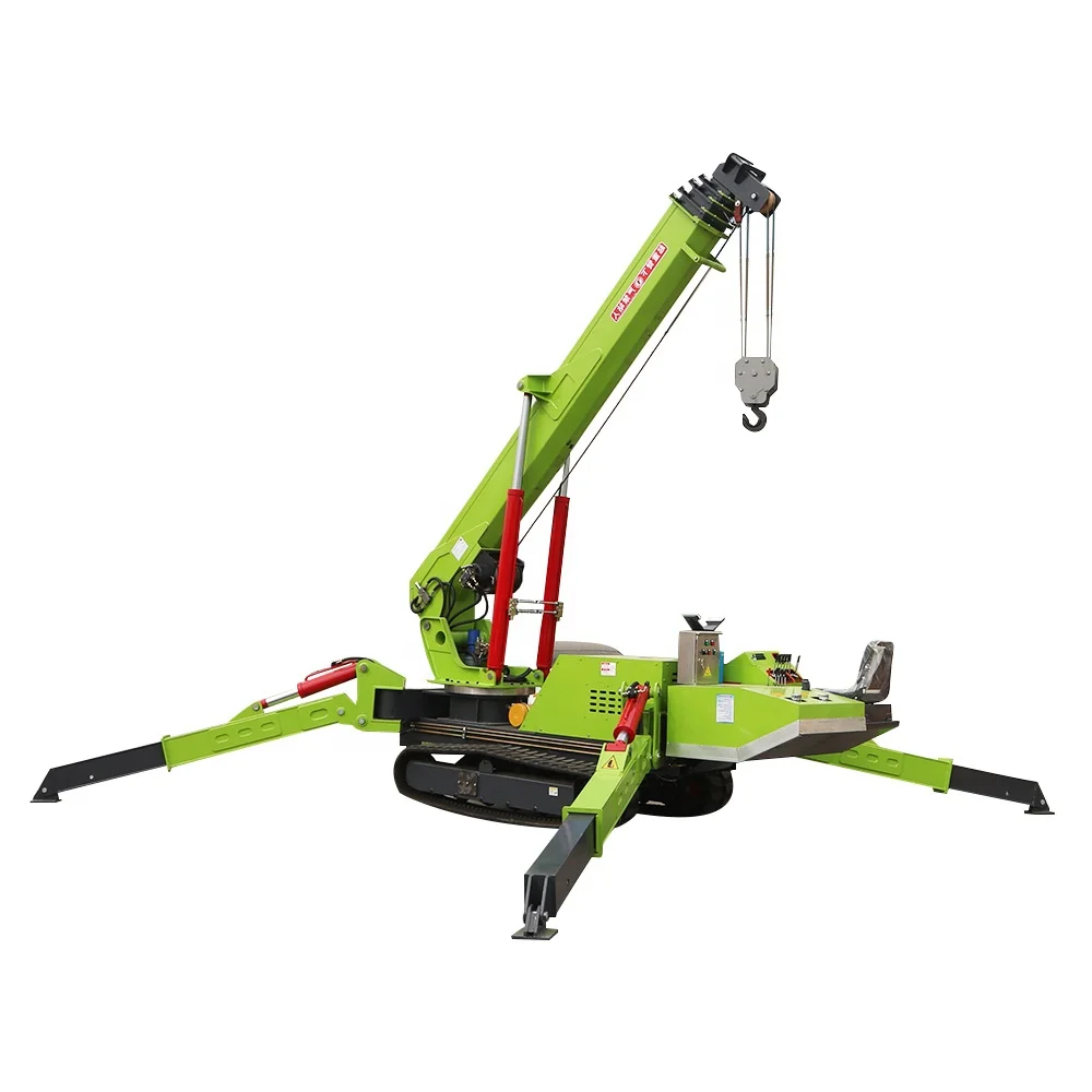 8 Ton Spider Crane Safe And Reliable Work  Lift Mini Hydraulic Cranes Mini Mobile Spidercrane Crawler Crane For Sale