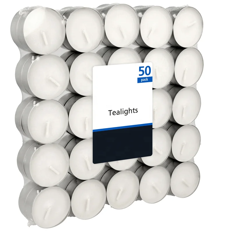 100 pcs tea light candle unscented tealight candle