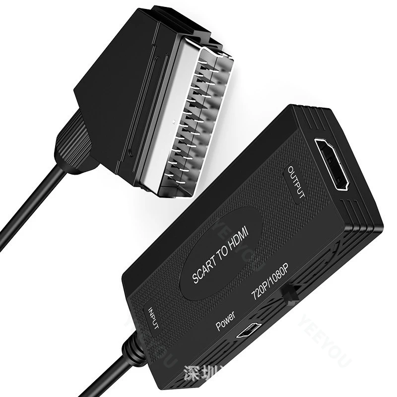 SCART to HDMl Converter 1080P HD SCART to HDM I Audio and Video Adapter
