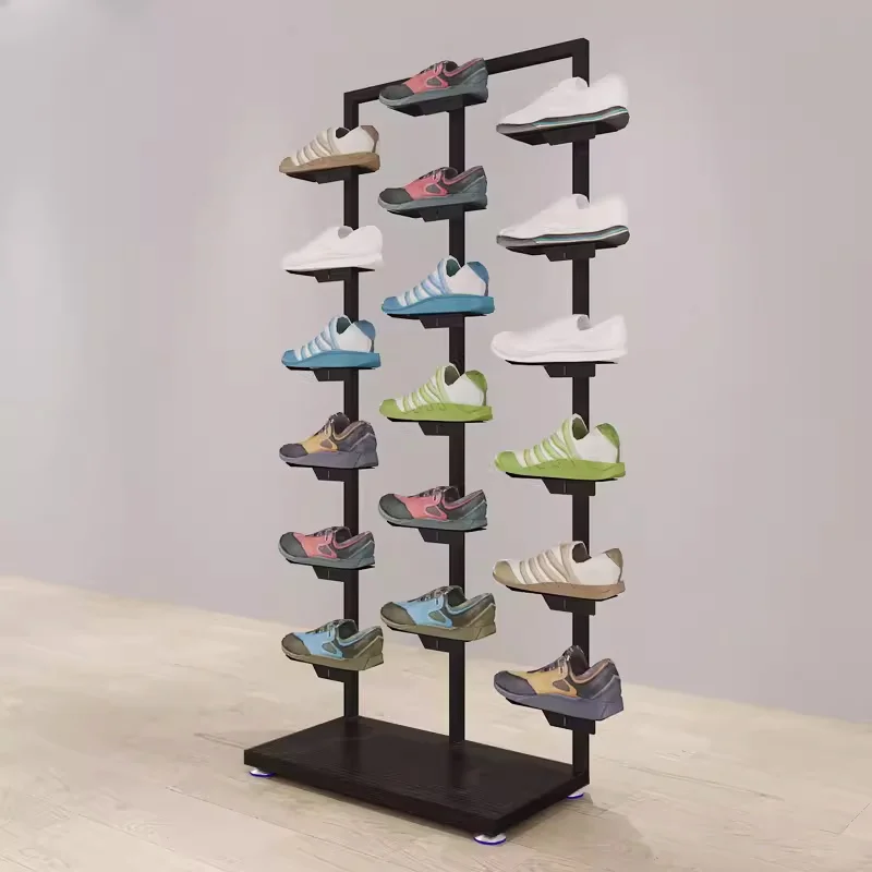 Factory Direct Sales Stand-up Shoes Display Racks Durable Metal Wall Display Shelf For Shoe