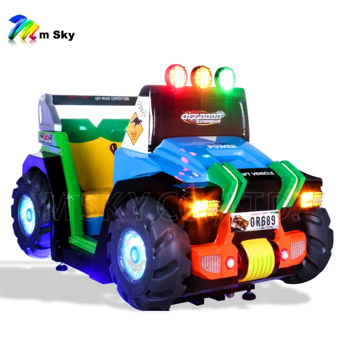 Off Road X Simulator kids video car racing game machine fiberglass coin operated kiddie Rides On indoor equipment for sale
