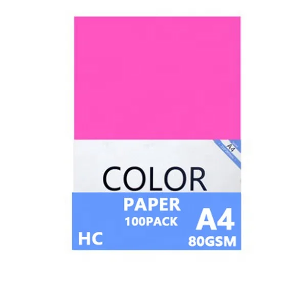 Флуоресцентная бумага A4 100x210 мм, 75 г/м2, 70 г/м2, 297 в упаковке, неоновая цветная бумага