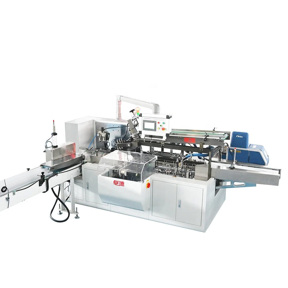 Factory production line v folding automatic tissue paper facial tissue box making machine