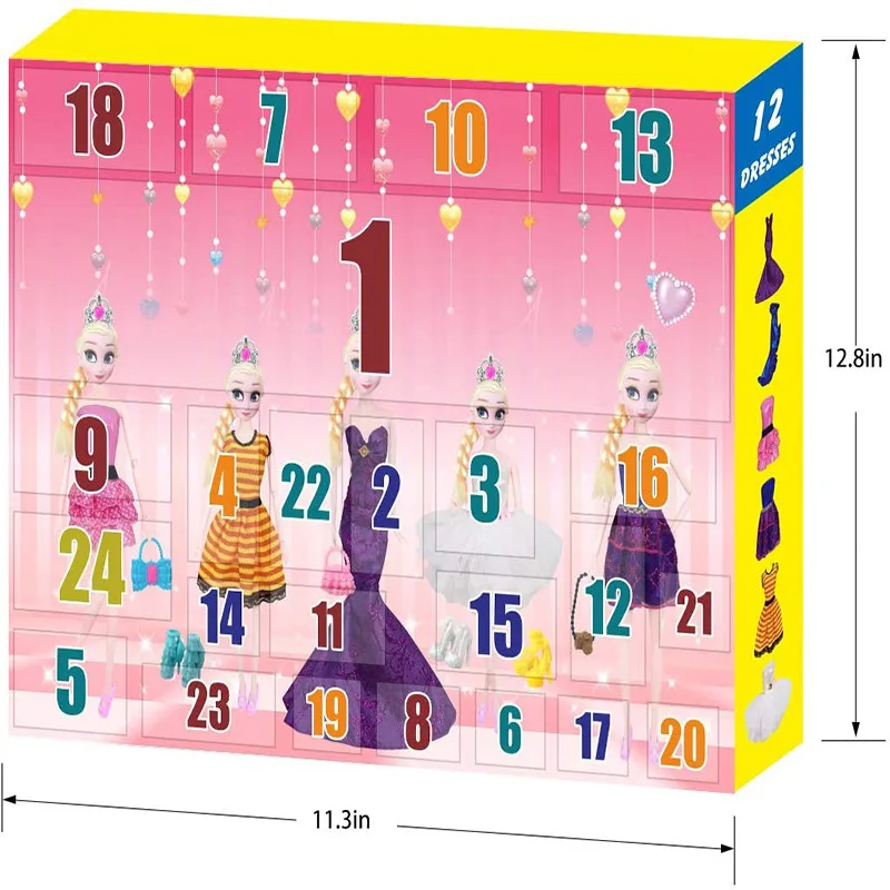 Doll Suit Fashion Short Skirt Casual Dress Up Girls Toy  Advent Calendar Blind Box as Christmas Gift for Kids