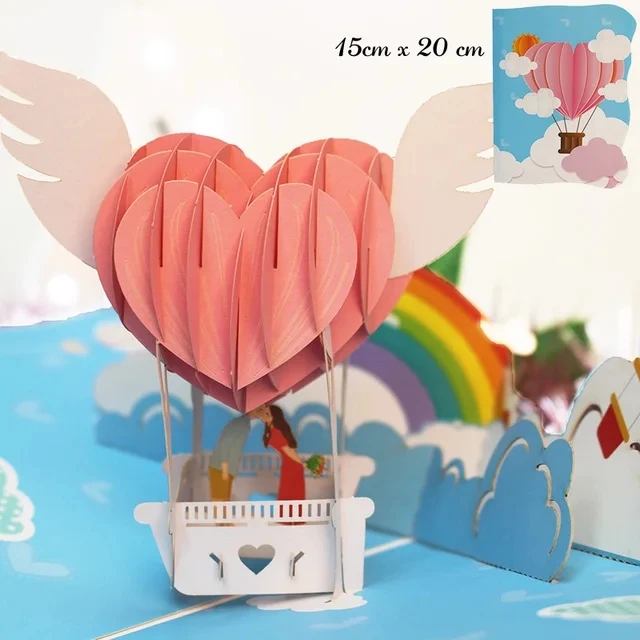 3D Pop UP Happy Birthday Greeting Invitation Cards Laser Cut Boy Girl Kids Gift Card Thank You Cards Vehicle Miniatures Postcard
