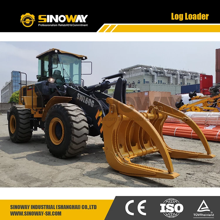 Logging equipment self loading log truck log loader for sale